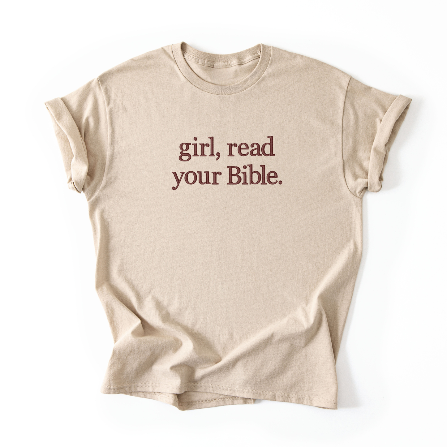 Girl, Read Your Bible Embroidered Tee